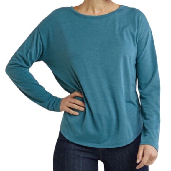 Title Nine ‘Notton’ Long Sleeve Top in Yellow/Lime Green Size Small - Picture 9 of 12